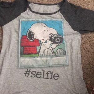 Snoopy #Selfie Shirt